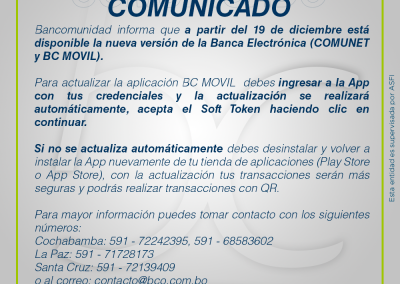 COMUNICADO APPV3