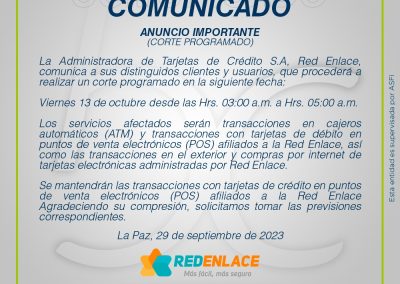 Comunicado ATC