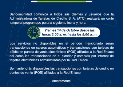 Comunicado ATC
