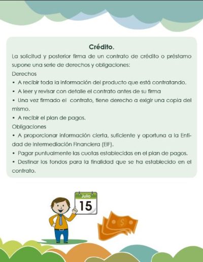 Derechos y Obligaciones en los Creditos