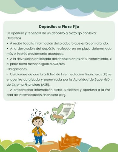 Derechos y Obligaciones en los Depositos a Plazo Fijo