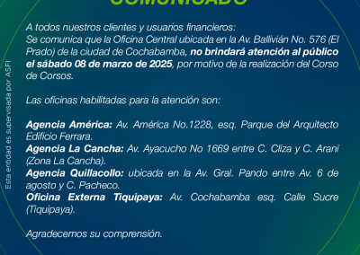 Comunicado Corso 2025