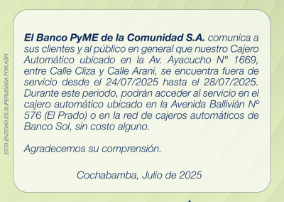 COMUNICADO ATM LA CANCHA 25.07.2025